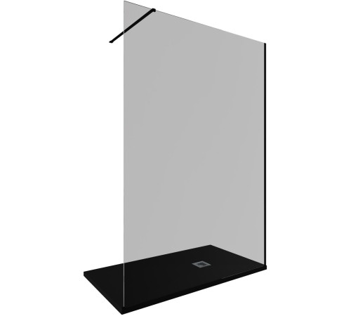 Душевая перегородка Allen Brau Infinity 1 140 3.21028.BBA.T черный браш