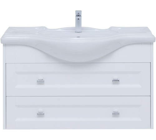 Тумба под раковину Aquanet Монте 85 белый матовый