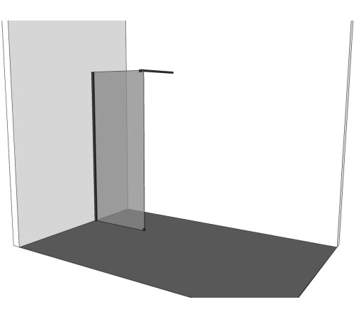 Душевая перегородка Allen Brau Infinity 1 100 3.21013.BA серебро браш