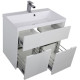 Тумба с раковиной Aquanet Латина 80 белый