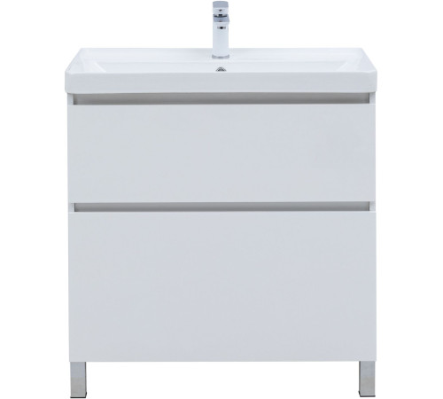 Тумба под раковину Aquanet Вега 80 напольная, белый глянец