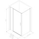 Душевой уголок Allen Brau Priority 100x90 3.31029.BA + 3.31044.BA серебро браш