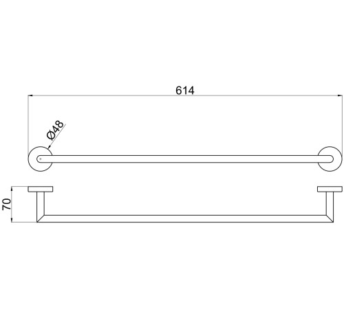 Держатель для полотенец Allen Brau Priority 6.31011-31 черный матовый