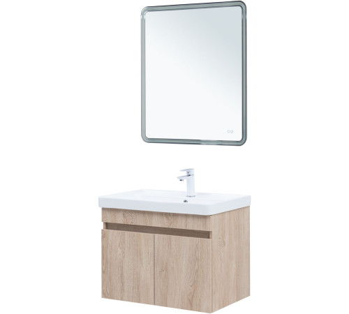 Тумба под раковину Aquanet Оптима 70 дуб светлый