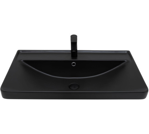 Раковина Aquanet Ирис 80 черная матовая