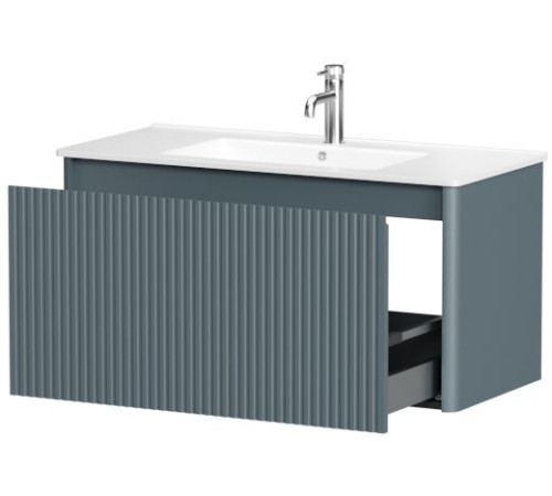 Тумба под раковину Allen Brau Gravity 100 1.370018.BGM синий матовый