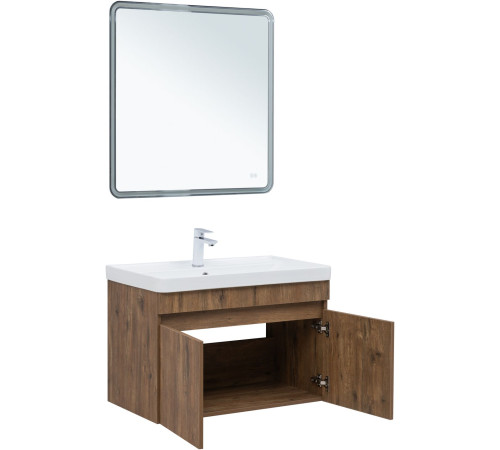 Тумба под раковину Aquanet Оптима 80 дуб рустикальный