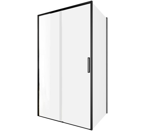 Душевой уголок Aquanet Pleasure Evo 110x80 AE65-110x80-BT профиль черный, прозрачное стекло