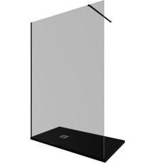 Душевая перегородка Allen Brau Infinity 1 140 3.21028.BBA.T черный браш