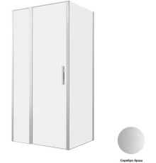 Душевой уголок Allen Brau Priority 100x80 3.31029.BA + 3.31041.BA серебро браш