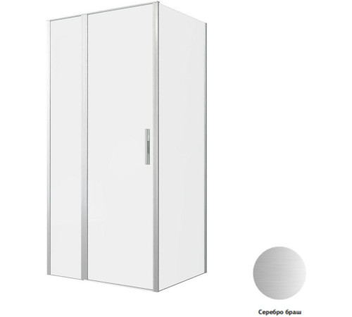 Душевой уголок Allen Brau Priority 100x80 3.31029.BA + 3.31041.BA серебро браш