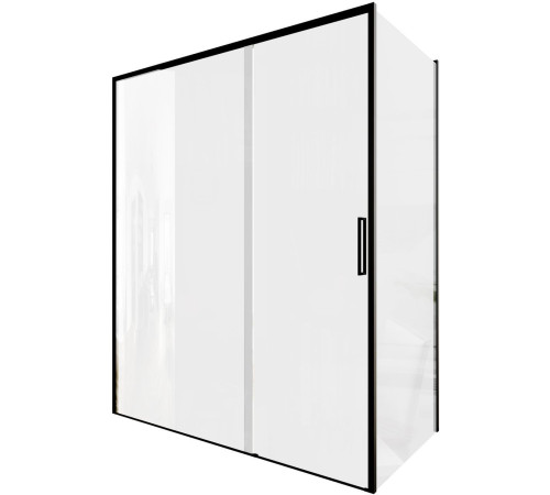 Душевой уголок Aquanet Pleasure Evo 160x90 AE65-160x90-BT профиль черный, прозрачное стекло