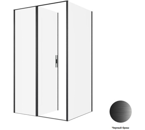 Душевой уголок Allen Brau Priority 120x90 3.31009.BBA + 3.31018.BBA черный браш