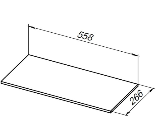 Полка для стеллажа Allen Brau Liberty 60 1.33010.G-S серый структ