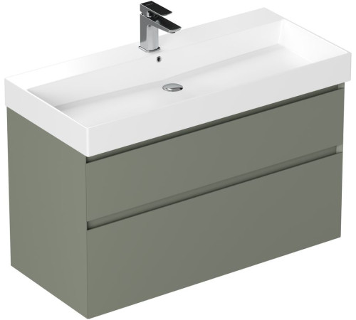 Тумба под раковину Allen Brau Infinity 100 1.210027.CGM олива матовый
