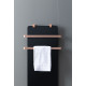 Полотенцесушитель электрический Allen Brau Infinity 120x44 с рейлингом 2.0 и креплением, медь браш