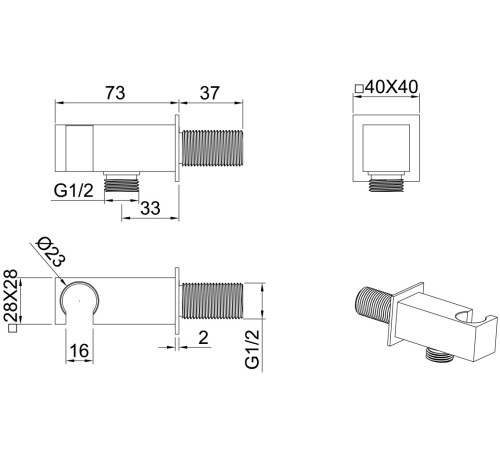 Душевой гарнитур Allen Brau Infinity 5.21021-31 черный матовый