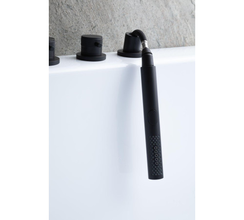 Смеситель на борт ванны Allen Brau Priority 5.31007-31 (с внутренней частью) черный матовый