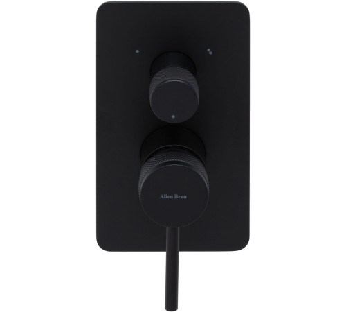 Смеситель для ванны Allen Brau Priority 5.31A11-31 (с внутренней частью, 3 выхода) черный матовый