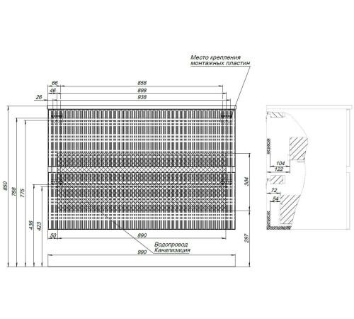 Тумба под раковину Aquanet Джейн 100 белый матовый
