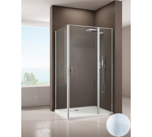 Душевой уголок Allen Brau Priority 120x80 3.31008.BA + 3.31014.BA серебро браш