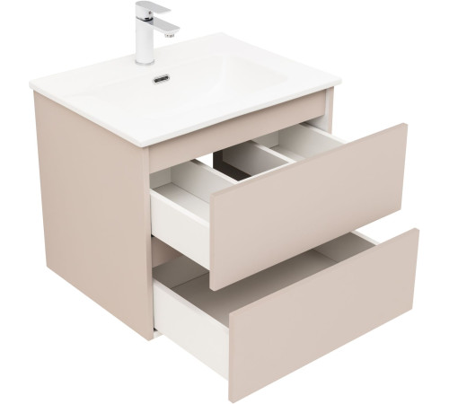 Тумба под раковину Aquanet Вега 2.0 60 бежевый