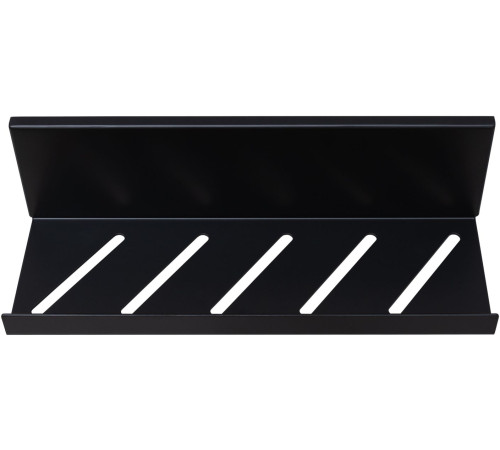 Полка Aquanet Магнум 30x8 черная матовая, открытая