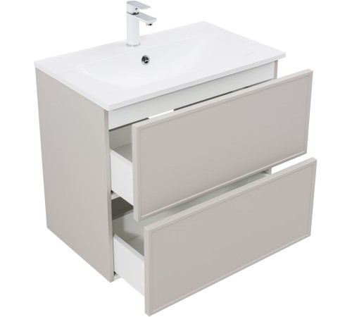 Тумба под раковину Aquanet Арт 75 бежевый