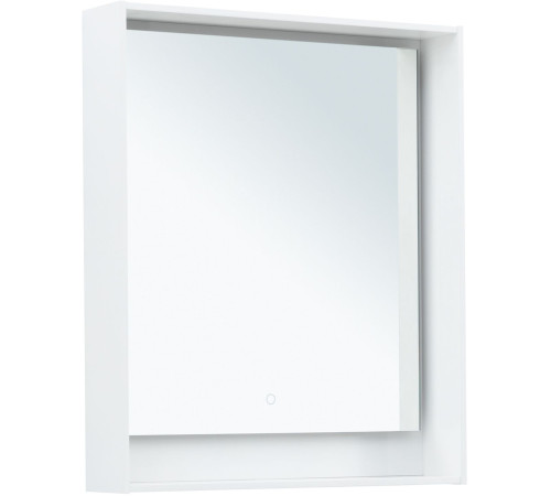 Зеркало Aquanet Милан 70 белый глянец