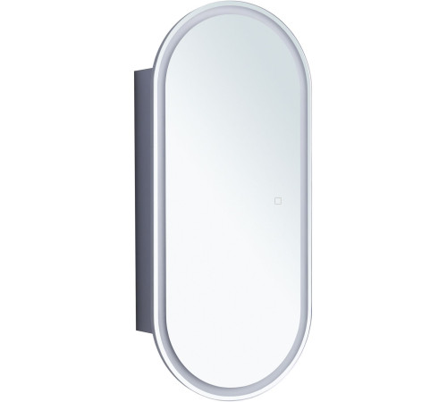 Зеркальный шкаф Aquanet Монте 40 белый, с LED подсветкой