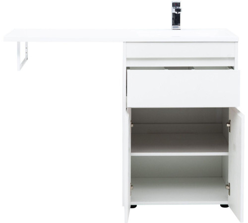 Тумба под раковину Aquanet Токио 58 белый (напольная, 1 ящик, 2 дверцы)