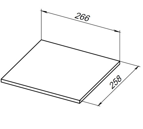 Полка для стеллажа Allen Brau Liberty 30 1.33009.G-S серый структ