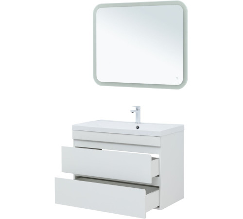 Тумба под раковину Aquanet Нота New 90 белый глянец