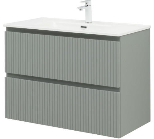 Тумба под раковину Aquanet Джейн (Flat) 90 мисти грин