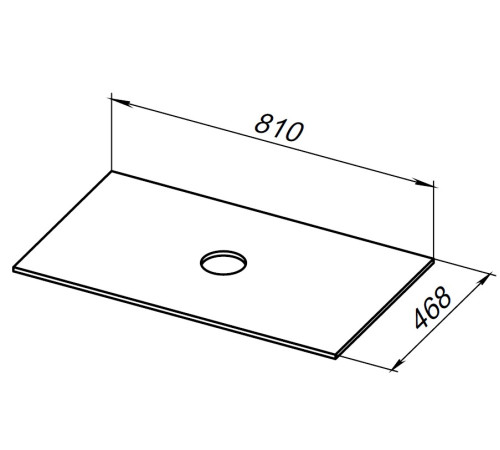 Столешница Allen Brau Fantasy 80 1.11009.B-S бежевый структ