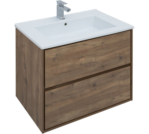 Тумба под раковину Aquanet Милан 85 дуб рустикальный