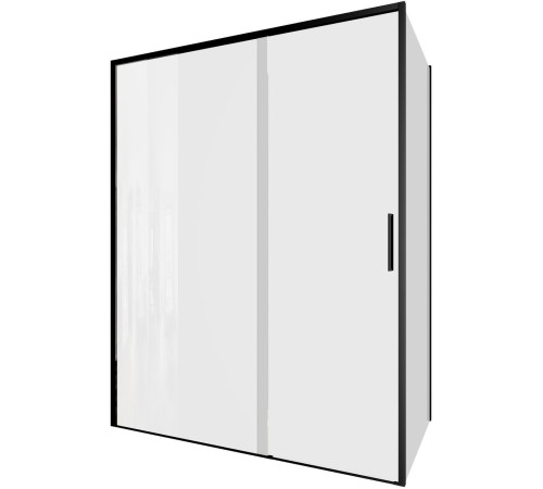 Душевой уголок Aquanet Pleasure Evo 150x90 AE65-150x90-BT профиль черный, прозрачное стекло