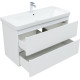 Тумба под раковину Aquanet Эмбер 105 белый матовый