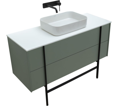 Тумба под раковину Allen Brau Reality 120 1.32008.CGM олива матовый