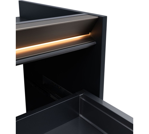 Тумба под раковину Allen Brau Activity 80 1.34012.AM антрацит матовый/олива браш