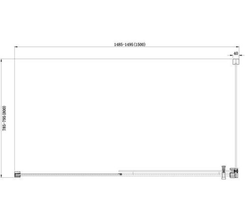 Душевой уголок Aquanet Delta NPE1131 150x80, прозрачное стекло