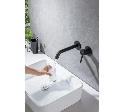 Смеситель для раковины Allen Brau Priority 5.31030-31 (с внутренней частью) черный матовый