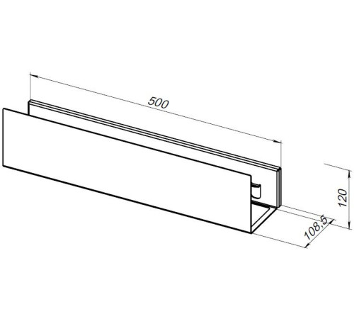 Полка Aquanet Магнум 50x12 белая матовая, с крючками