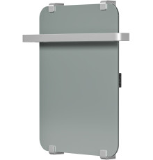 Полотенцесушитель электрический Allen Brau Infinity 60x44 с рейлингом 2.0 и креплением, серебро браш