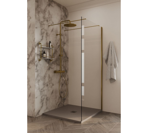 Душевая перегородка Allen Brau Infinity 2 120 3.21047.60 медь браш