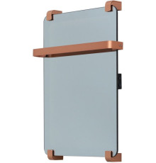 Полотенцесушитель электрический Allen Brau Infinity 60x44 с рейлингом и креплением, медь браш