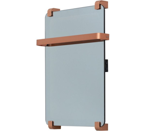 Полотенцесушитель электрический Allen Brau Infinity 60x44 с рейлингом и креплением, медь браш