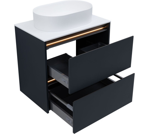 Тумба под раковину Allen Brau Activity 70 1.34011.AM антрацит матовый/олива браш