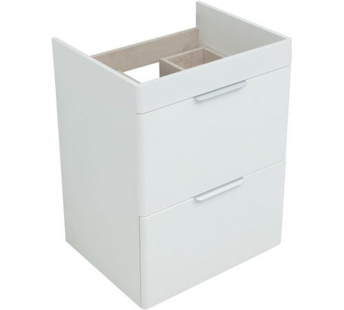 Тумба под раковину Aquanet Ирис new 60 белый глянец (2 ящика, ножки)