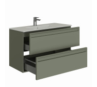 Тумба под раковину Allen Brau Eclipse 100 1.E1003.CGM 2.0 олива матовый
